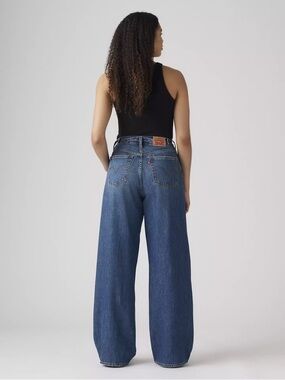 Levi's cinch baggy Wide-Leg Jeans in Blue Denim